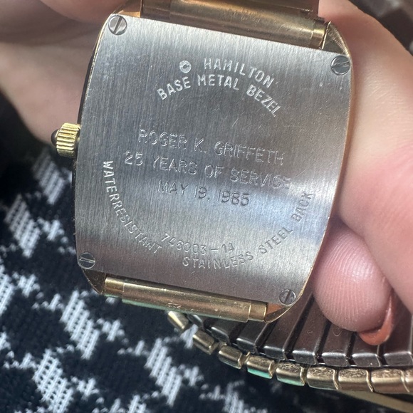 Hamilton Two-Tone Gold and Silver Watch main image 4